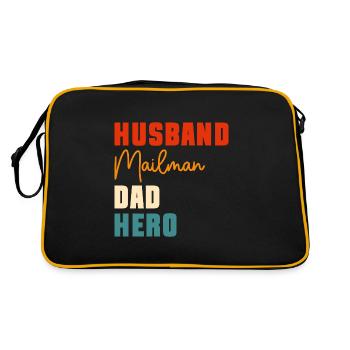 Post Office Letter Carrier Postman - Retro Bag - black/gold - Back