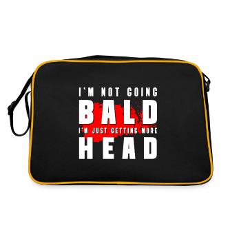 Bald man - Retro Bag - black/gold - Back