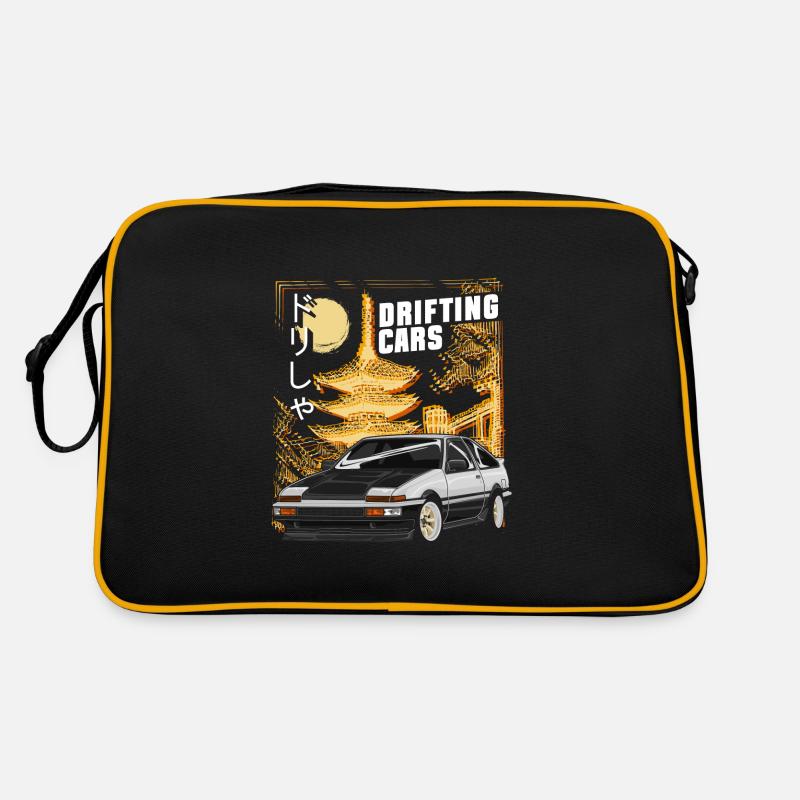 Drifting Car Burnout Engine Retro Bag