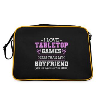 Spiel Nerd Rollenspiel Strategie - Retro Tasche - Schwarz/Gold - Hinten