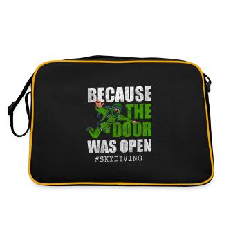 Skydiver Jump Free Fall Base Jump - Sac Retro - noir/or - Dos