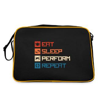 Music Art Lifestyle Entertainer - Retro Bag - black/gold - Back
