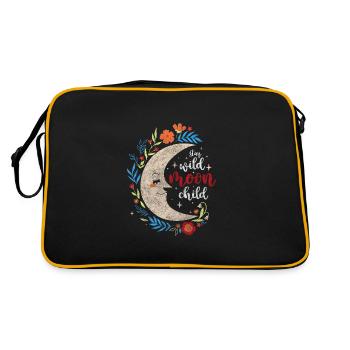 Symbole Soleil Religion Éléments - Sac Retro - noir/or - Dos