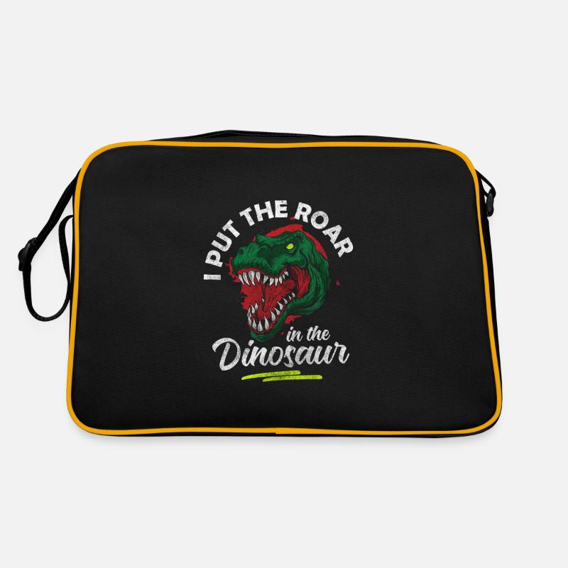 Saurier Urzeit Velociraptor Kinder Retro Tasche