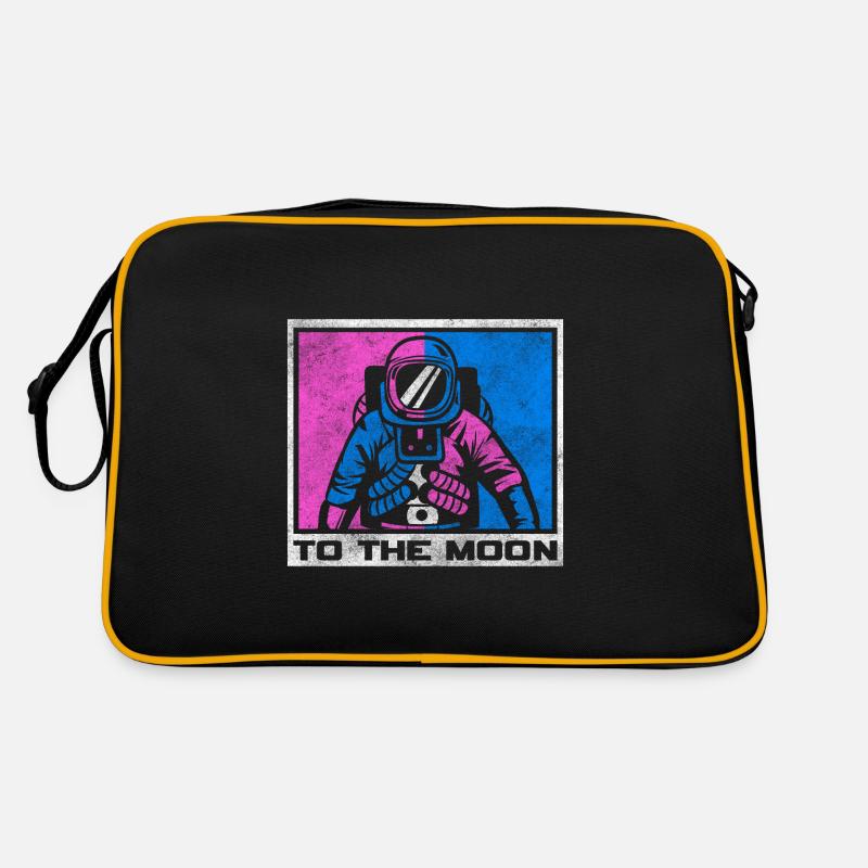 Space Planet Weightless Spaceman Retro Bag