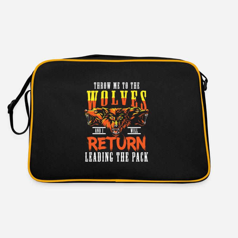 Wolf Wild Wolfpack Retro Tasche