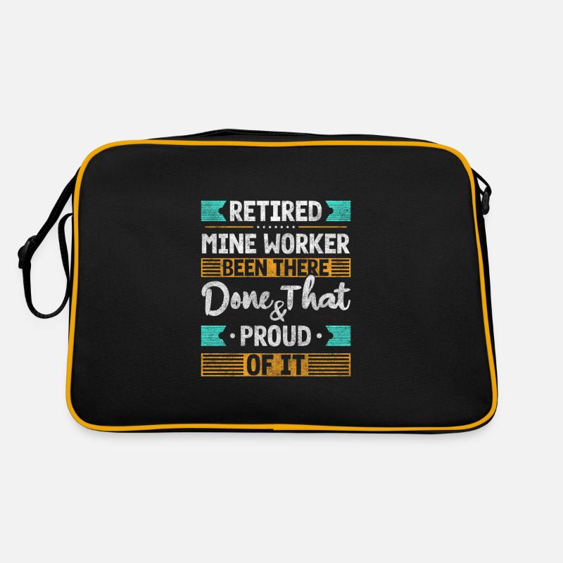 Mining, Worker, Coal Retro Bag
