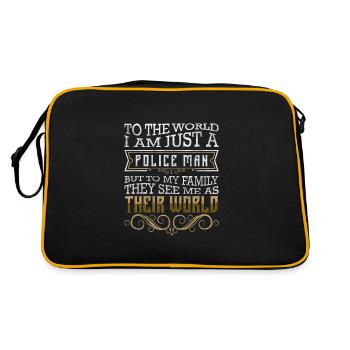 Policewoman Stop Sheriff Chase - Retro Bag - black/gold - Back