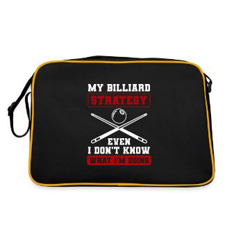 Billiards Training Cue Billiard Balls - Retro Bag - black/gold - Back