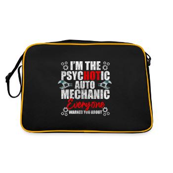 Car Craftsman Mechanic - Retro Bag - black/gold - Back