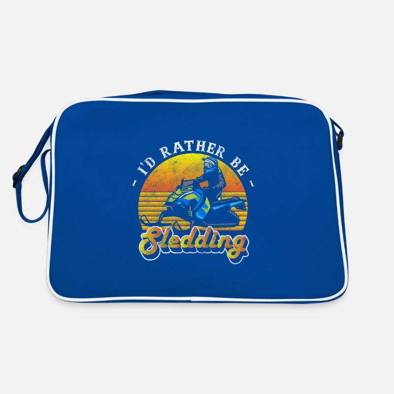 Schlitten Spaß Retro Tasche