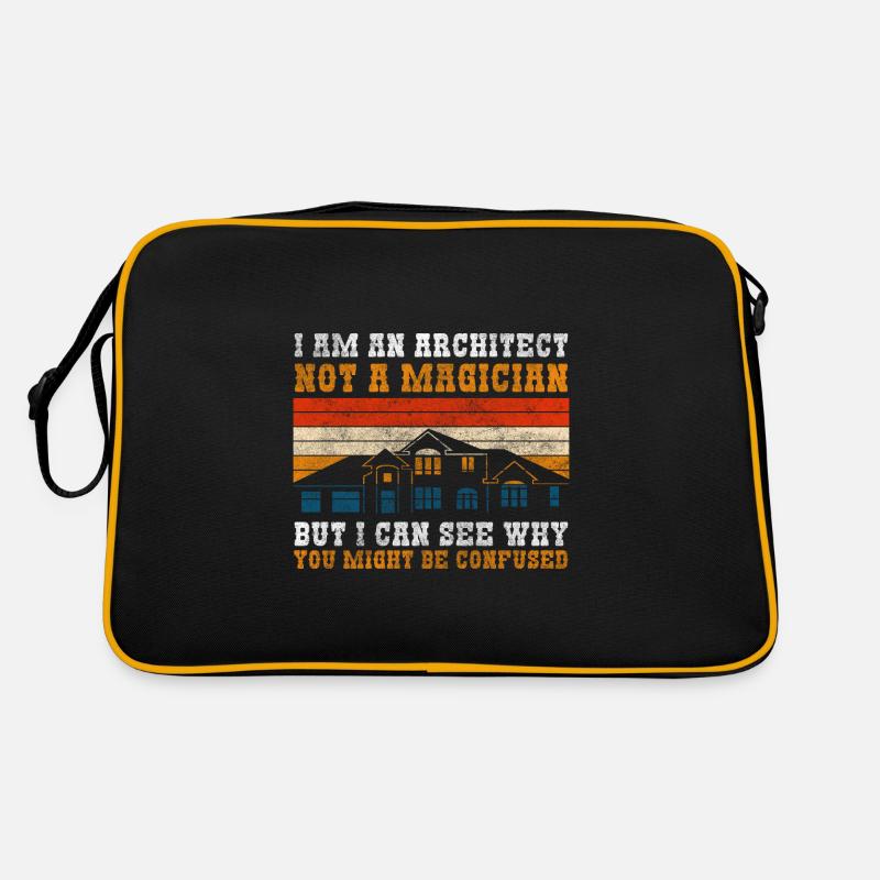 Engineer Profession House Construction Retro Bag