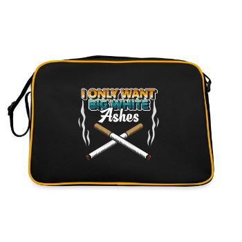Tobacco Nicotine Smoking Ban Drug - Retro Bag - black/gold - Back