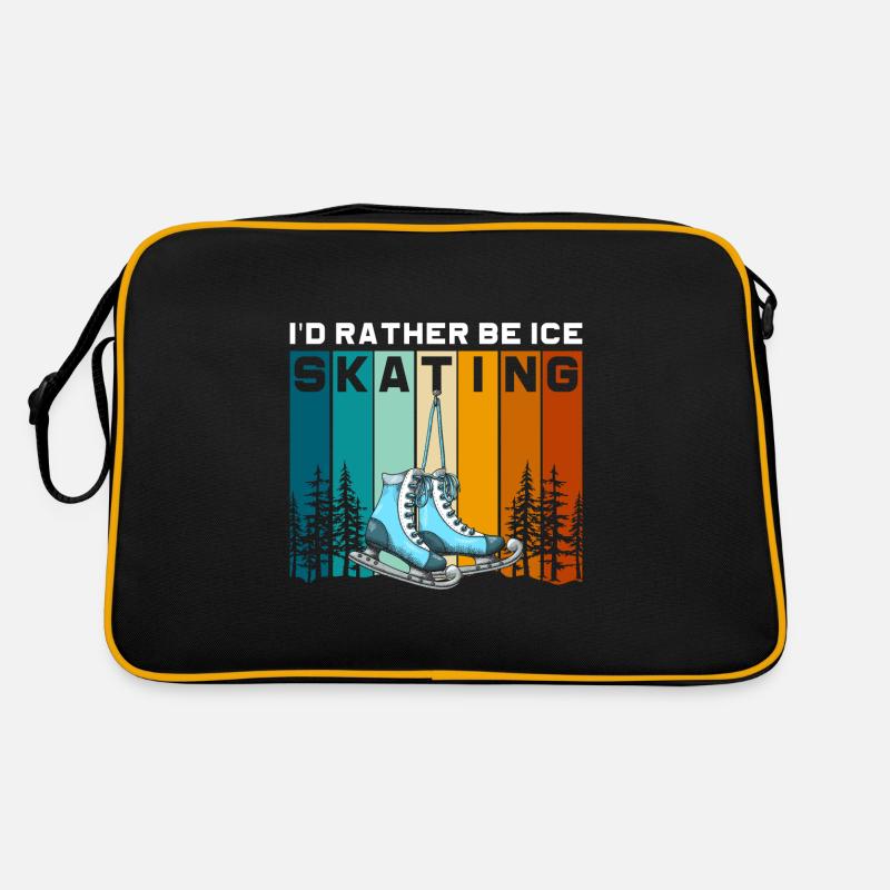 Eislaufen Schlittschuhe Kälte Eislauf Retro Bag