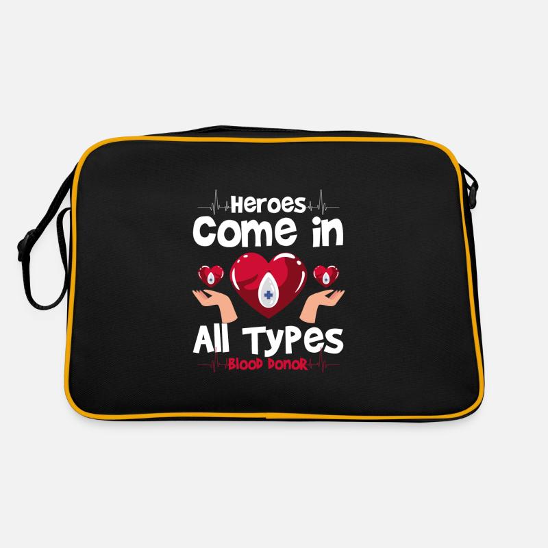 Blutspender Leben Gemeinsam Retro Tasche