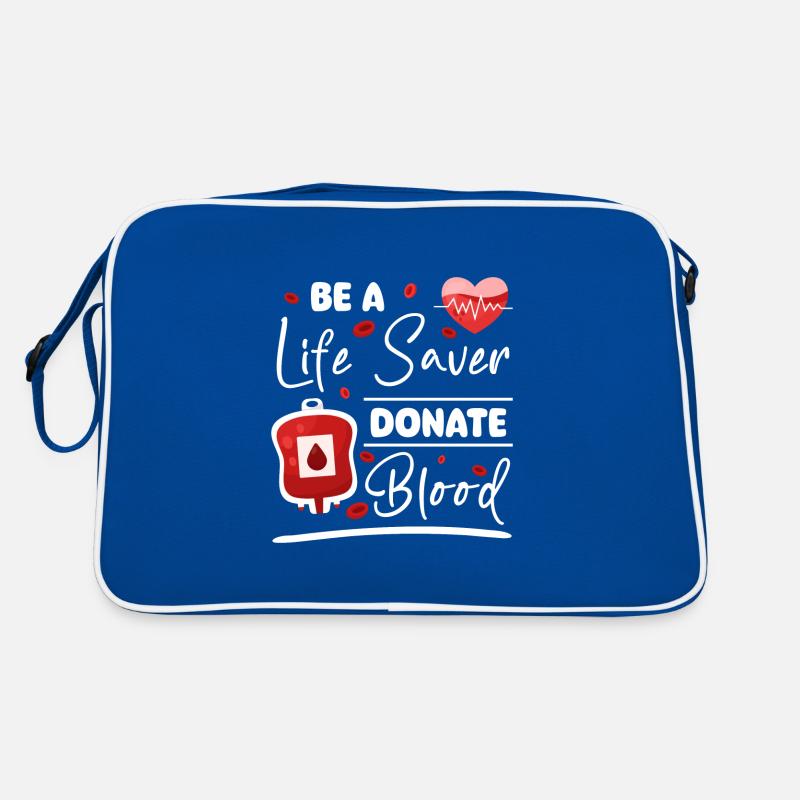 Blutspender Blut Blutgruppe Retro Tasche