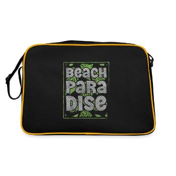 Holidays Sea Surfing Nature - Retro Bag - black/gold - Back