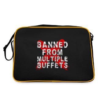 Buffet Hunger Hotel Vielesser - Retro Tasche - Schwarz/Gold - Hinten