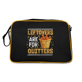 Buffet Getränke Menü - Retro Tasche - Schwarz/Gold - Hinten