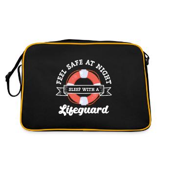Moniteur de natation d’été en piscine sauveteur - Sac Retro - noir/or - Dos