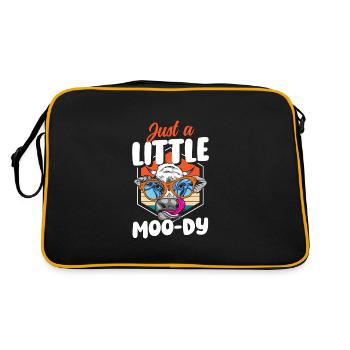 Beef Farmer Dairy Cow - Retro Bag - black/gold - Back