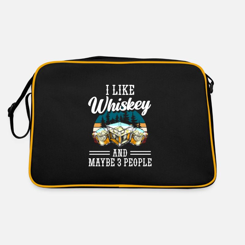 Schnaps Kellner Bar Retro Tasche