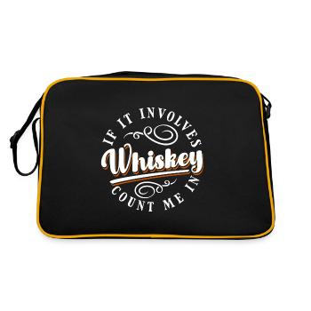 Frénésie du buveur de rhum barman - Sac Retro - noir/or - Dos