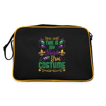 Parade Party New Orleans Perlen - Retro Tasche - Schwarz/Gold - Hinten