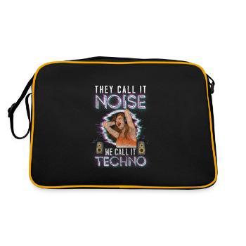 House Music Disco DJing - Retro Bag - black/gold - Back