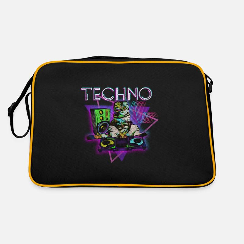 Techno Electro Party Techno Fan Retro Bag