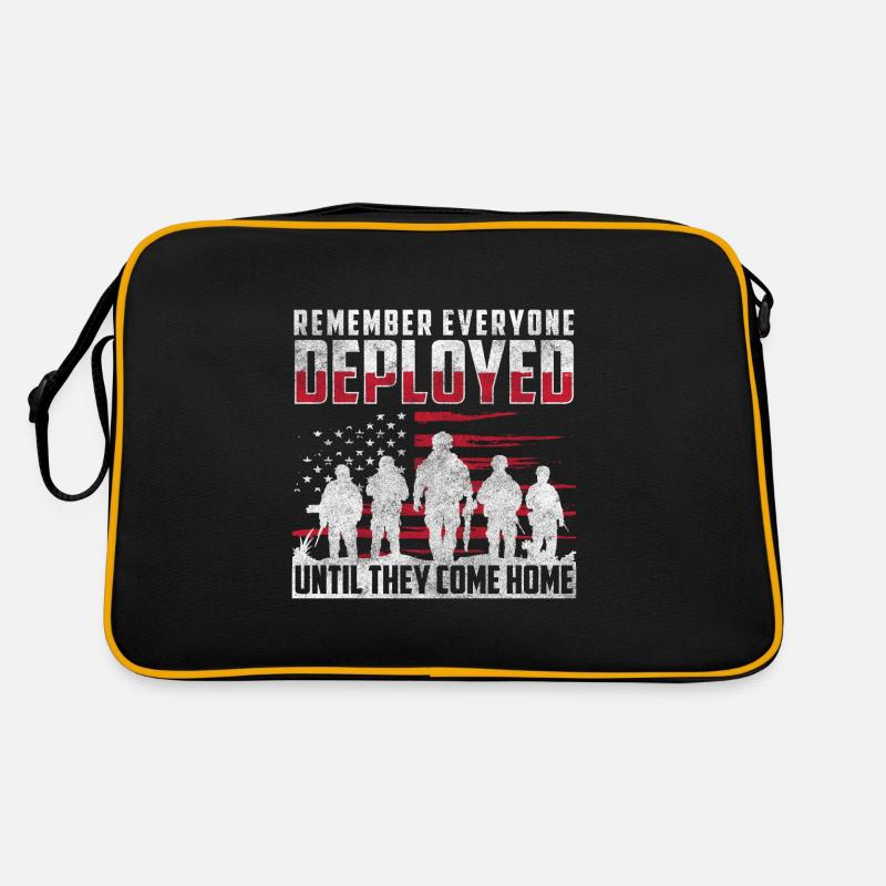 Drapeau militaire Démonstration du service militaire Sac Retro