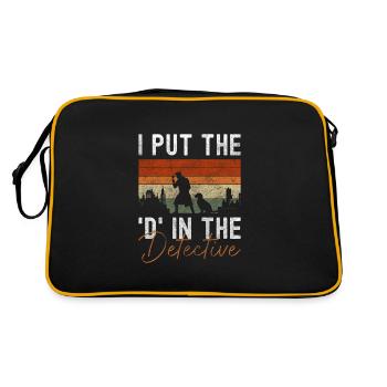 Agent d’inspection de trace Snooper - Sac Retro - noir/or - Dos