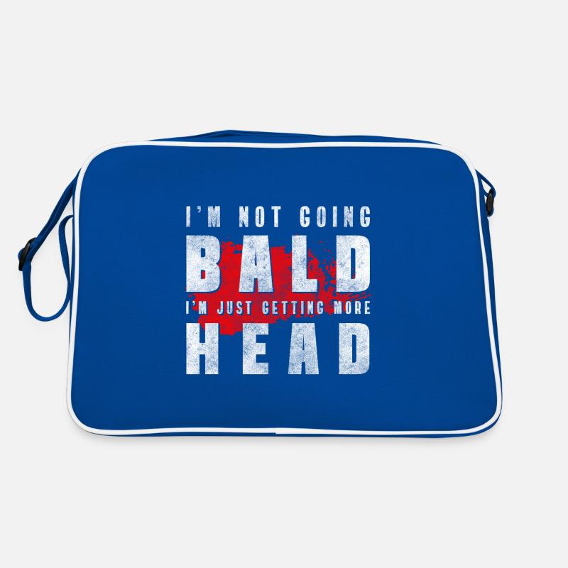 Glatze Mann Bart Haar Retro Tasche