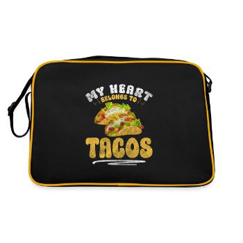 Foodie latino mexicain Cinco de Mayo - Sac Retro - noir/or - Dos