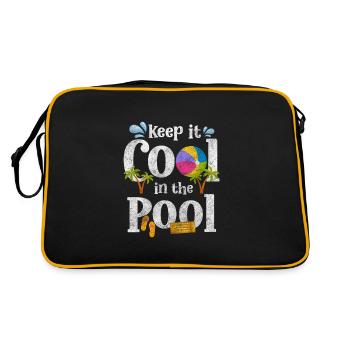 Swimming Pool Diving Summer Swimming Trunks - Retro Bag - black/gold - Back