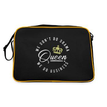 Crown Princess Exaggerate Problems - Retro Bag - black/gold - Back