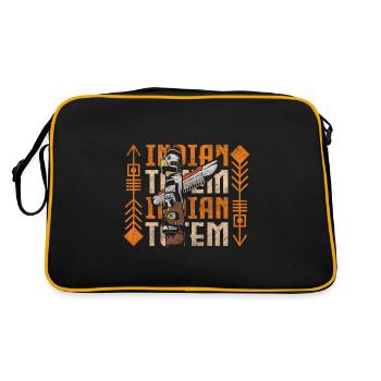 Indian Feather Headdress Tot Aztec - Retro Bag - black/gold - Back