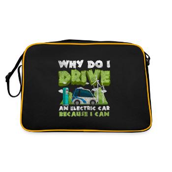 Electricity Environmental Protection Future Acceleration - Retro Bag - black/gold - Back