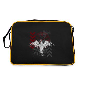 Trash Polka Hard Skull - Retro Bag - black/gold - Back