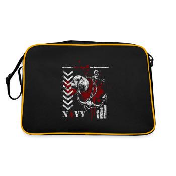 Trash Polka Design Red - Retro Bag - black/gold - Back