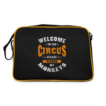 Tente de cirque Fun Show Idiots - Sac Retro - noir/or - Dos