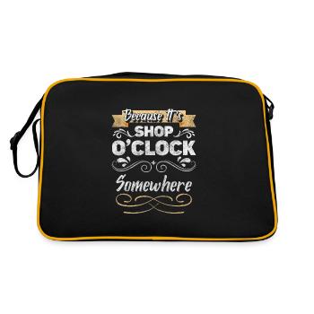 Shopping Acheter Mode Shopping Queen - Sac Retro - noir/or - Dos