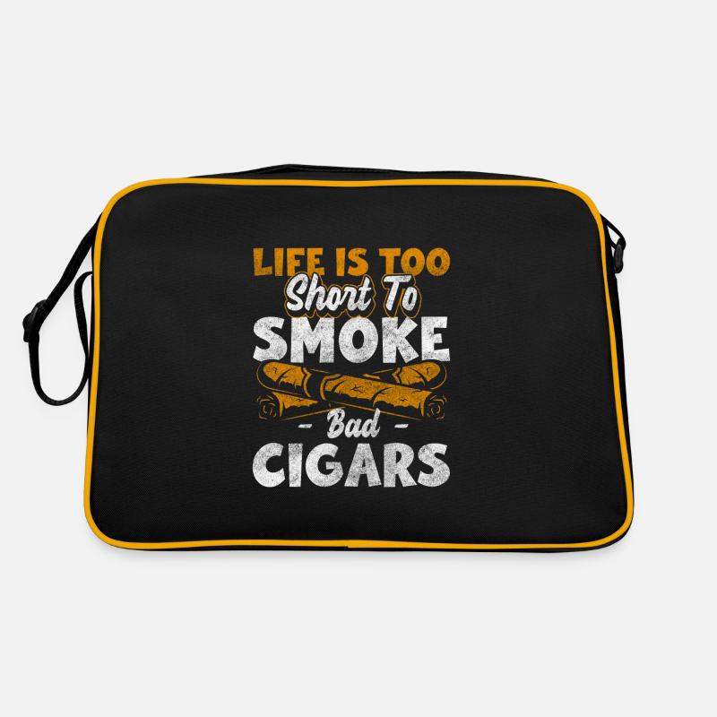 Raucher Hanf Sucht Retro Tasche
