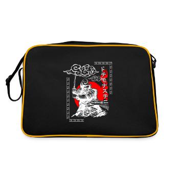Asie : créatures mythiques, dites mythiques - Sac Retro - noir/or - Dos