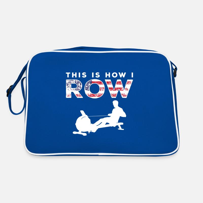 Rudermaschine Ruderer Retro Tasche