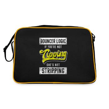 Security Service Protection - Retro Bag - black/gold - Back