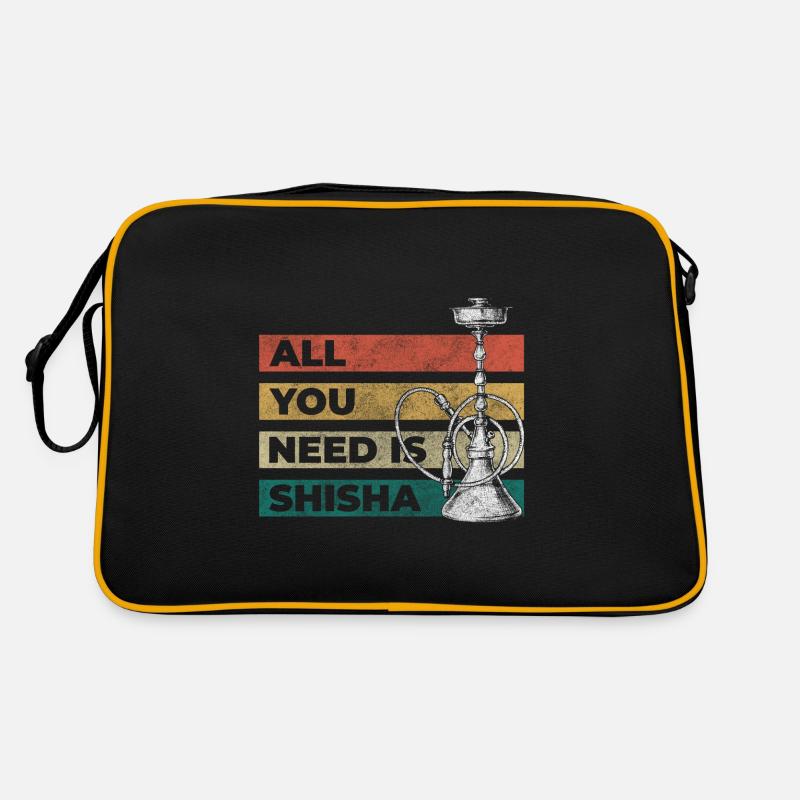 Hookah Dampf Smoken Kippe Retro Tasche
