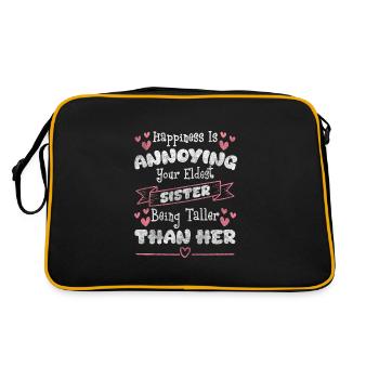 Frères et sœurs Vie amoureuse Chers enfants - Sac Retro - noir/or - Dos