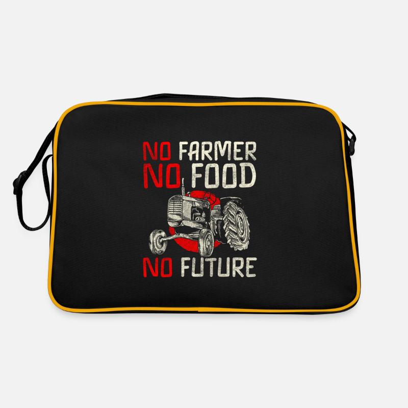 Farmer Field Tractor Fields Retro Bag