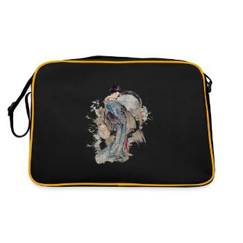 Japanese Mythology Martial Arts Nerd - Retro Bag - black/gold - Back